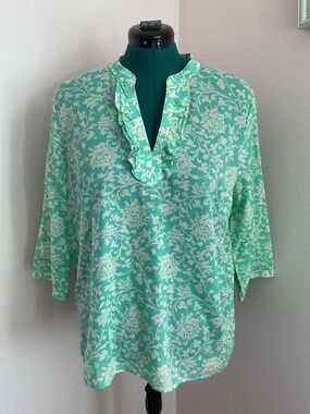 NWOT Talbots Cotton Voile Pullover Blouse